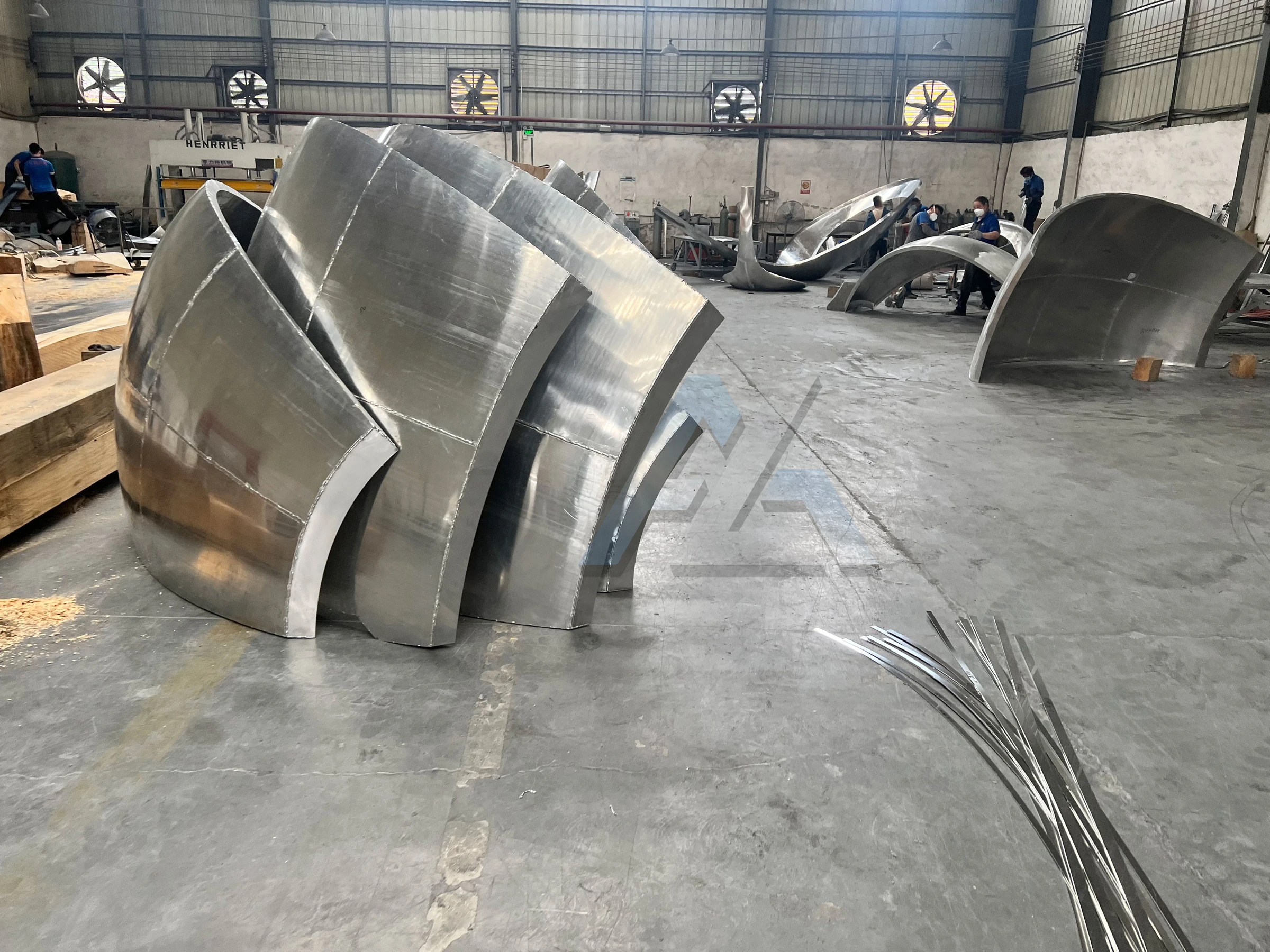Custom metal space pod — customer photograph 1