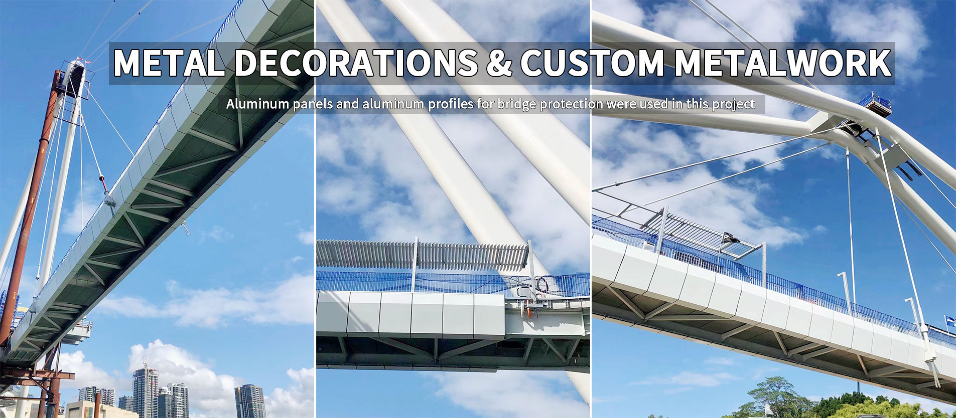 Pedestrian bridge cladding